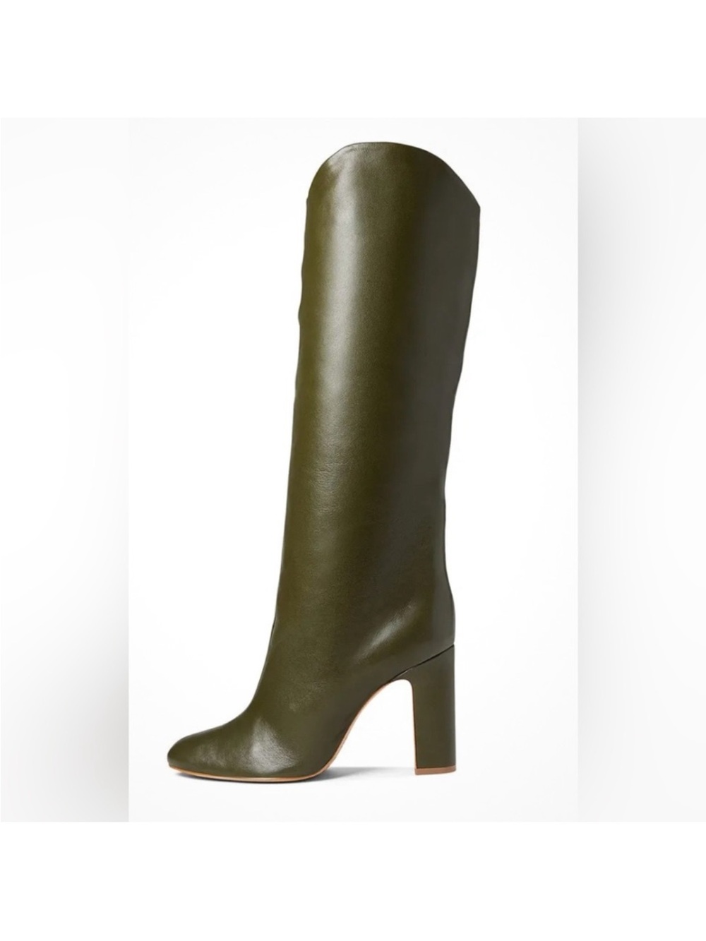 Schutz Gabrielle Knee High Boots - Military Green